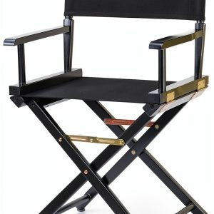 Casual Home Black Frame Solid Wood Directors Chair-0